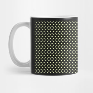 Lemon Yellow Polka Dot Pattern Mug